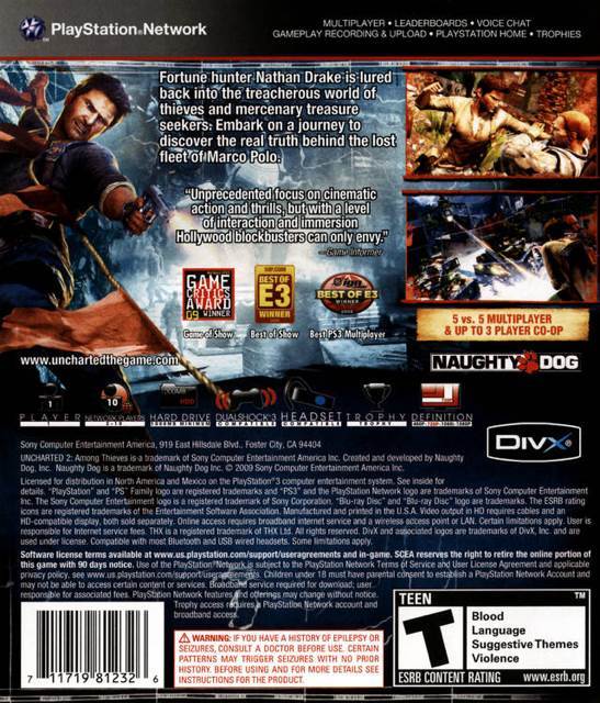 Uncharted 2: Among Thieves - Sony PlayStation 3 (PS3) video game collectible - Main Image 2