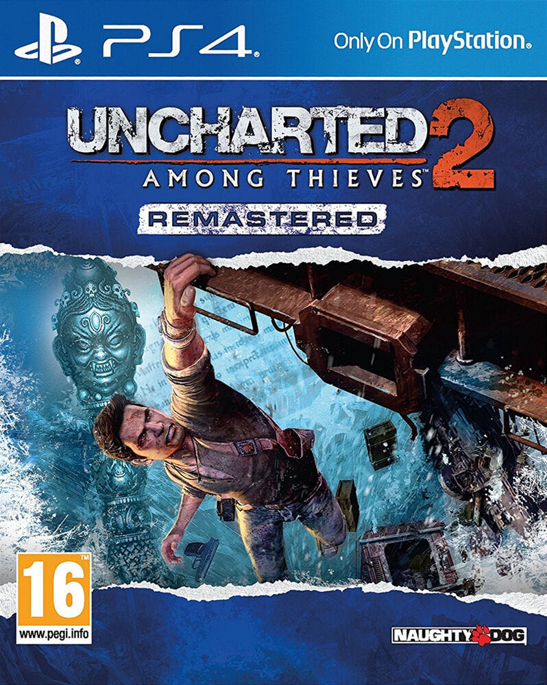 Uncharted 2: Among Thieves Remastered (German Cover) - Sony PlayStation 4 (PS4) (Sony Computer Entertainment - 1) video game collectible - Main Image 3