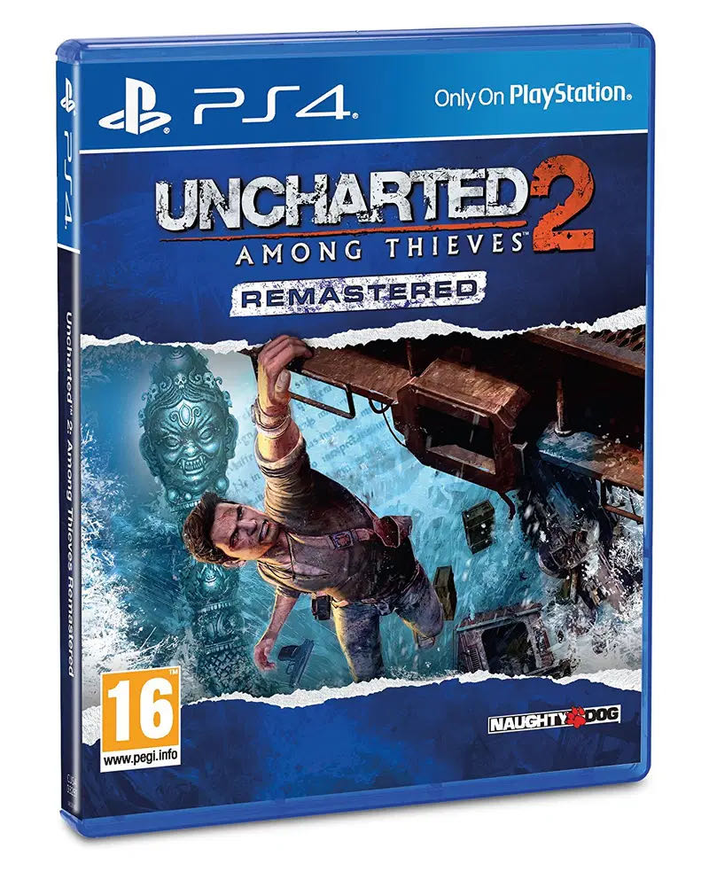 Uncharted 2: Among Thieves Remastered (German Cover) - Sony PlayStation 4 (PS4) (Sony Computer Entertainment - 1) video game collectible - Main Image 4