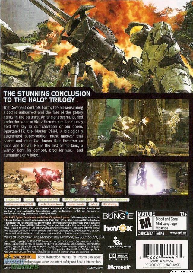 Halo 3 - Microsoft Xbox 360 (Microsoft Game Studios - 16) video game collectible [Barcode 400100216019] - Main Image 2