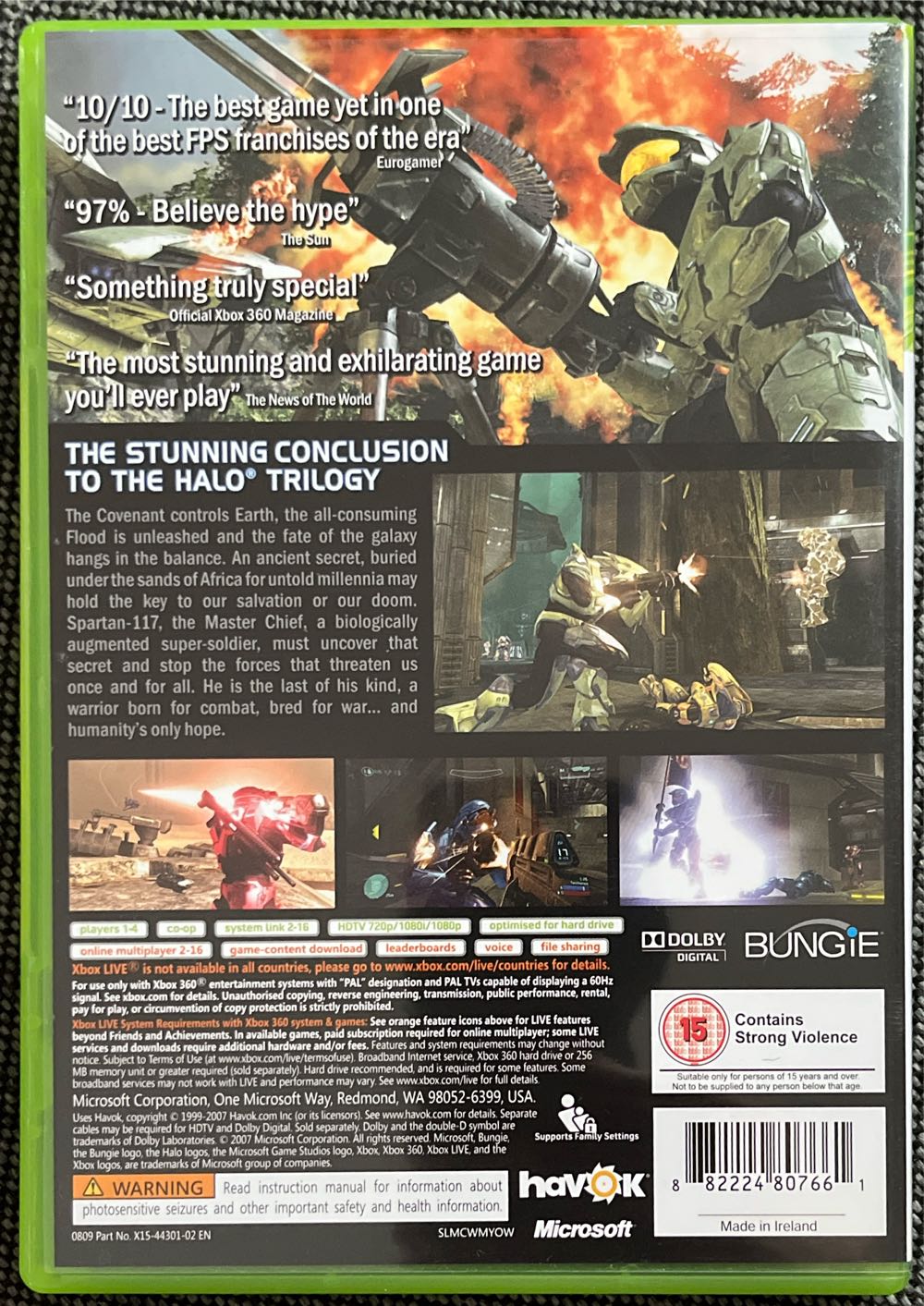 Halo 3 - Microsoft Xbox 360 (1) video game collectible [Barcode 822244447] - Main Image 2