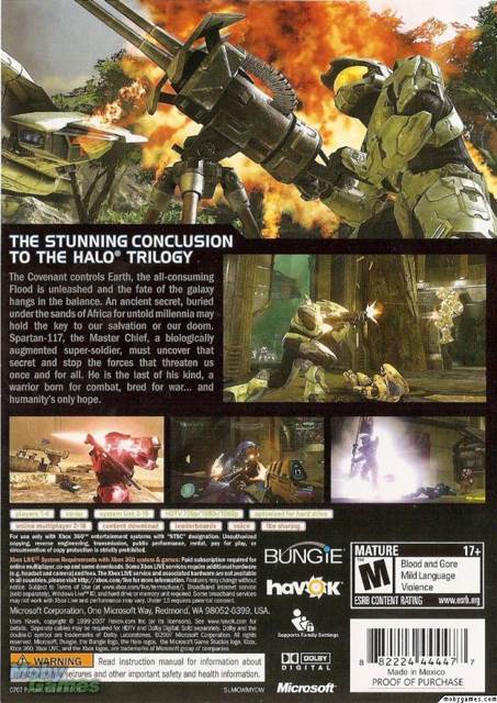 Halo 3 - Microsoft Xbox 360 (Microsoft Game Studios - 4) video game collectible [Barcode 882224462464] - Main Image 2