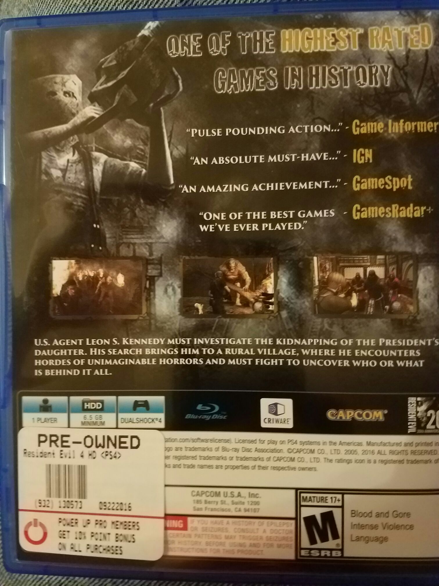 resident evil 4 - Sony PlayStation 4 (PS4) (Capcom) video game collectible - Main Image 2