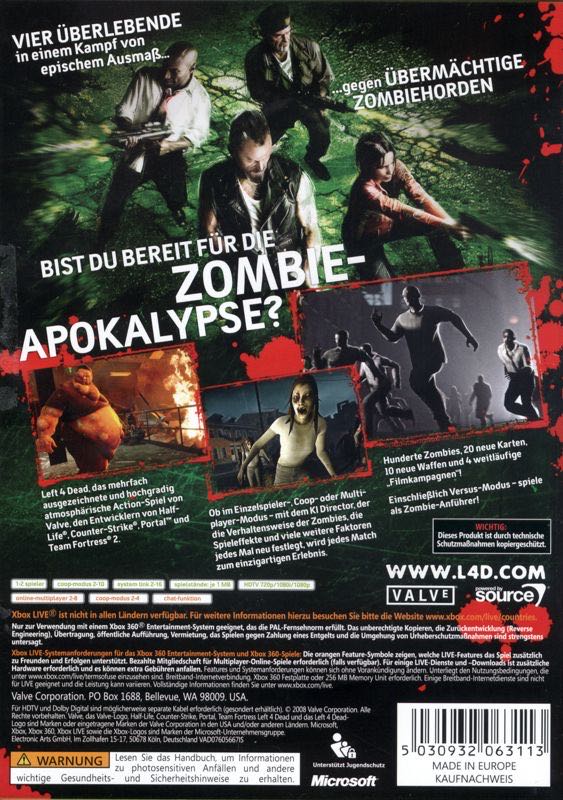 Left 4 Dead - Microsoft Xbox 360 (Electronic Arts, Valve - 2) video game collectible [Barcode 5030932063113] - Main Image 2