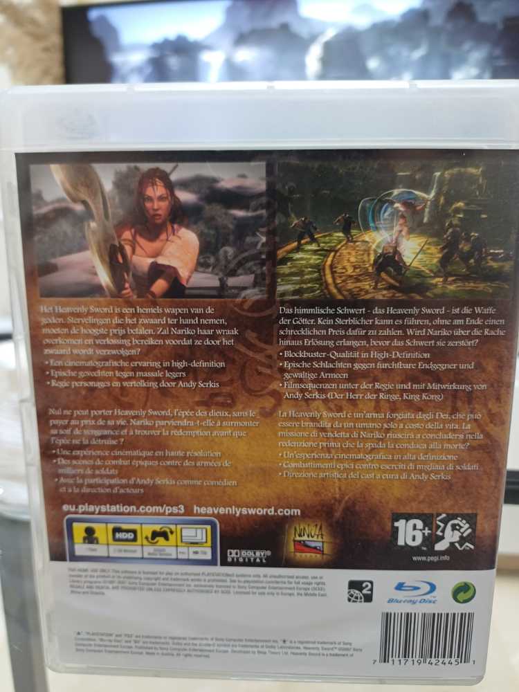 Heavenly Sword PS3 - Sony PlayStation 3 (PS3) (Sony Computer Entertainment - 1) video game collectible [Barcode 711719424451] - Main Image 3