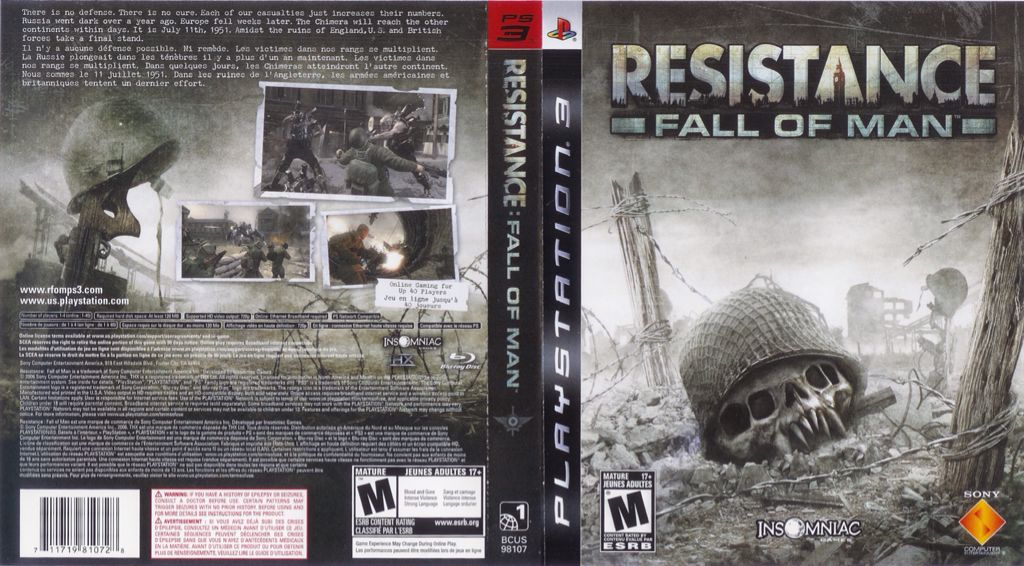 Resistance - Fall of Man - Sony PlayStation 3 (PS3) (Sony Entertainment) video game collectible - Main Image 2