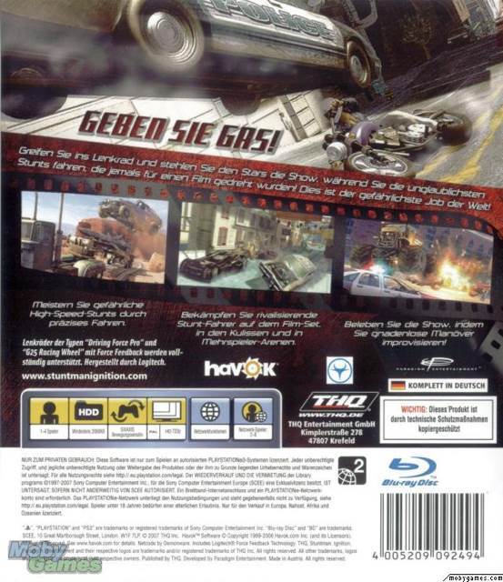 STUNTMAN IGNITION - Sony PlayStation 3 (PS3) (THQ - 4) video game collectible [Barcode 4005209092494] - Main Image 2