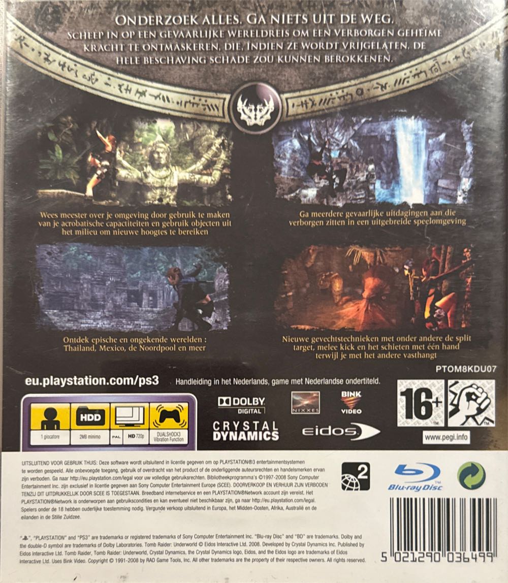 Tomb Raider: Underworld - Sony PlayStation 3 (PS3) (Eidos Interactive - 1) video game collectible [Barcode 5021290036499] - Main Image 2