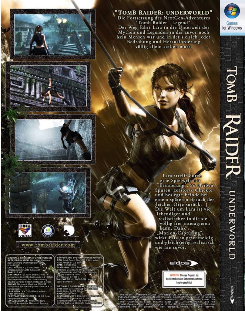 Tomb Raider: Underworld - PC (Square Enix - 1) video game collectible [Barcode 788687100922] - Main Image 2