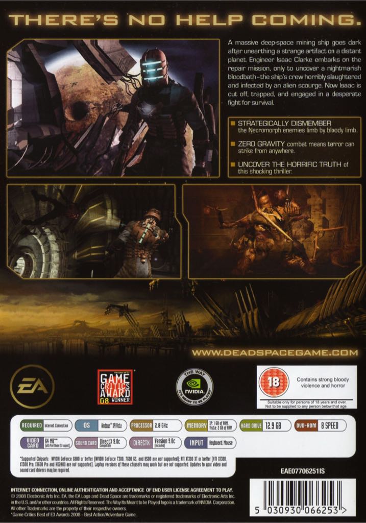 Dead Space - PC (Eletronic Arts - 1) video game collectible [Barcode 5030931079689] - Main Image 2