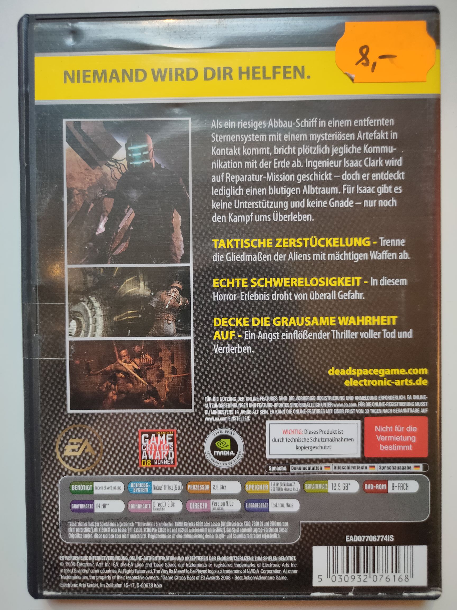 Dead Space - EA Origin video game collectible [Barcode 5030932076168] - Main Image 2