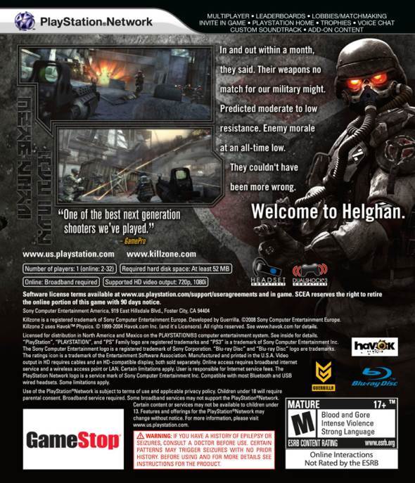 Killzone 2 - Sony PlayStation 3 (PS3) (Sony Computer Entertainment - 1) video game collectible [Barcode 711719133049] - Main Image 2