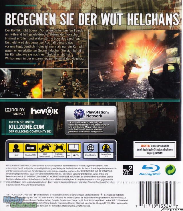 Killzone 2 - Sony PlayStation 3 (PS3) (Sony Computer Entertainment - 1) video game collectible [Barcode 711719133247] - Main Image 2