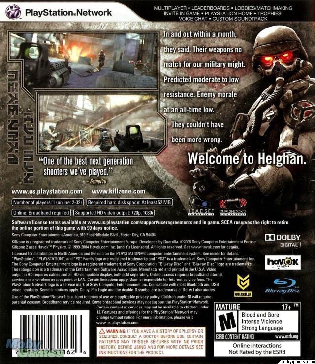 Killzone 2 - Sony PlayStation 3 (PS3) (Sony Computer Entertainment - 32) video game collectible [Barcode 711719167846] - Main Image 2