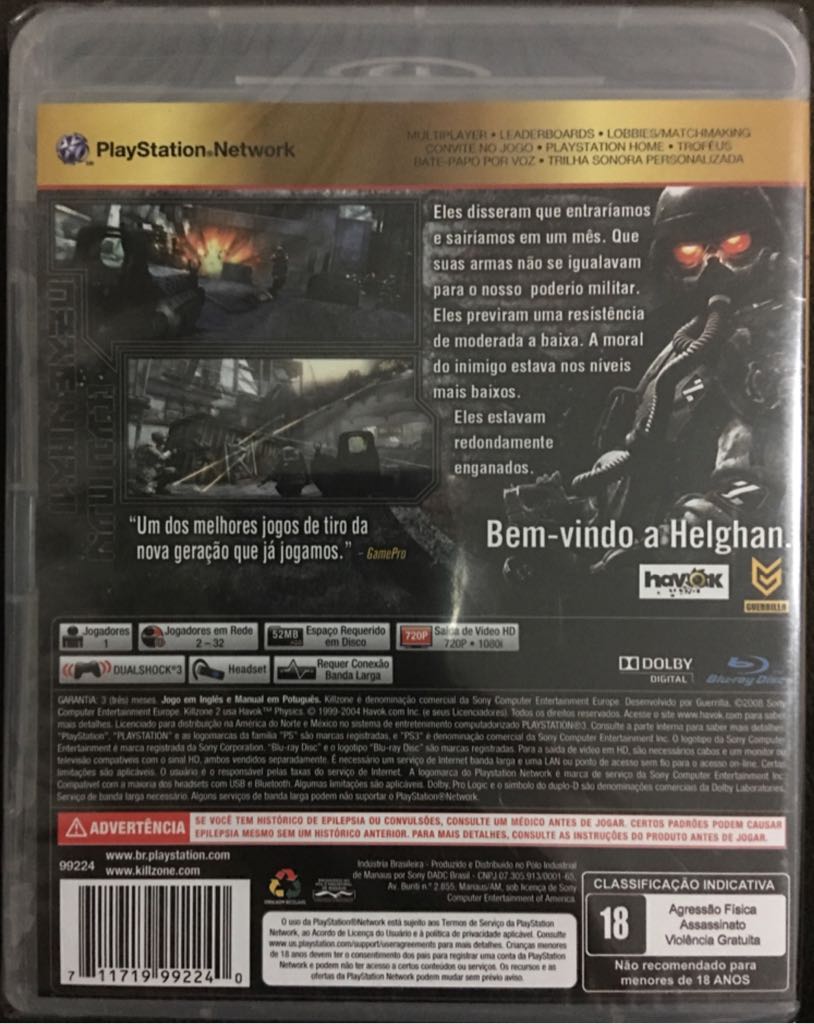 Killzone 2 - Sony PlayStation 3 (PS3) (Sony Computer Entertaiment - 1-32) video game collectible [Barcode 711719992240] - Main Image 2