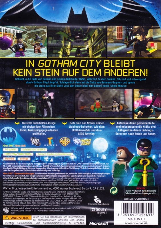 LEGO Batman - Microsoft Xbox 360 (Warner Bross Games - 2) video game collectible [Barcode 5051601222822] - Main Image 2