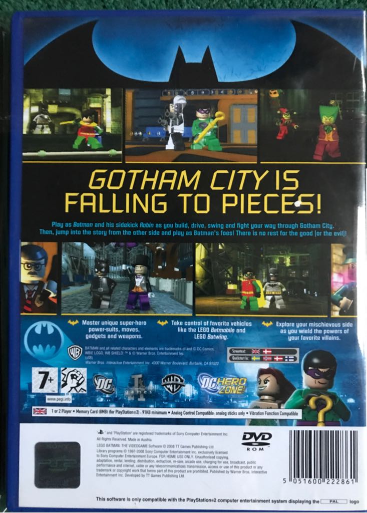 LEGO Batman - Sony PlayStation 2 (PS2) video game collectible [Barcode 5051606222865] - Main Image 2
