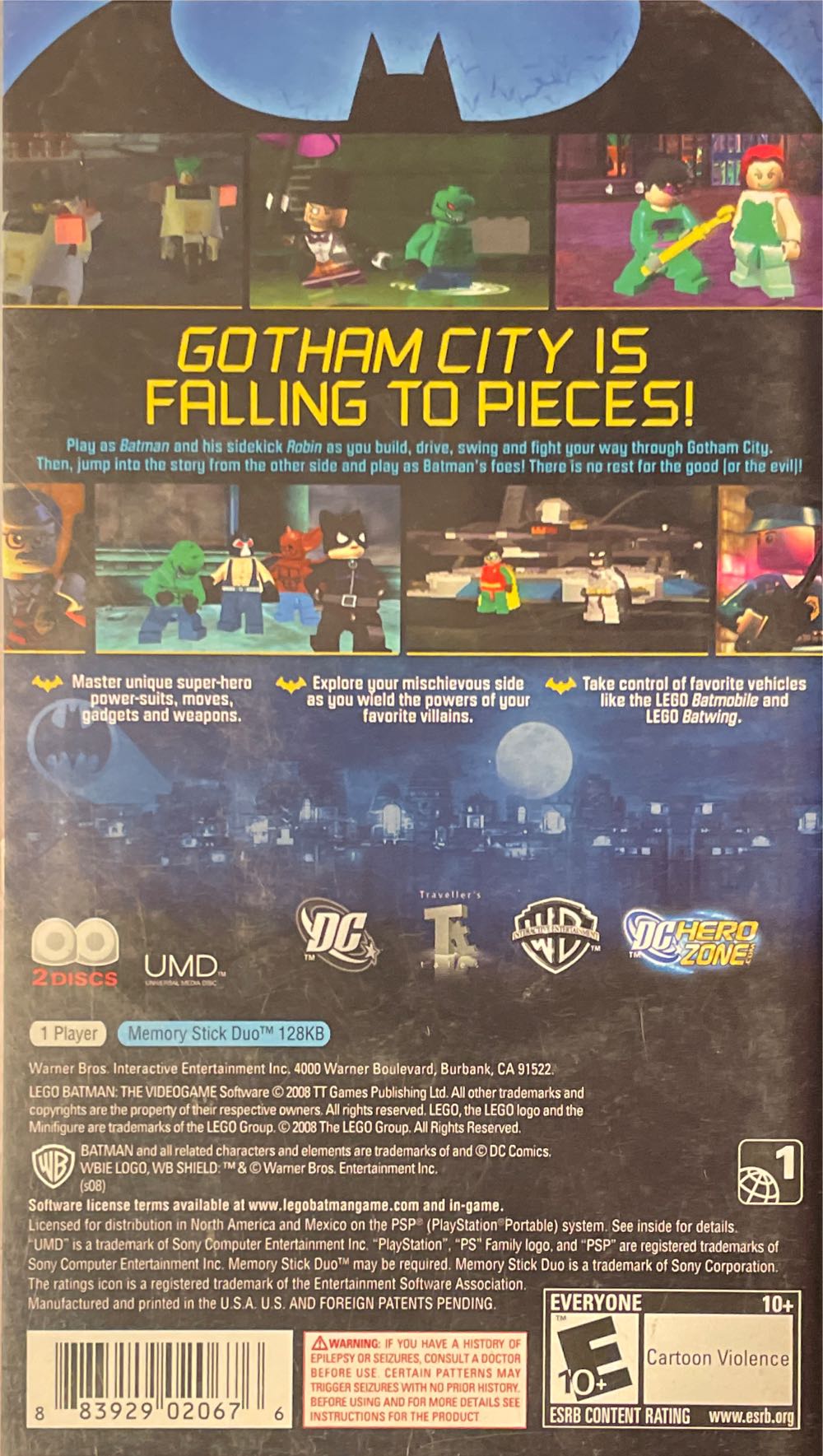 LEGO Batman - Sony PlayStation Portable (PSP) (Warner Bros. Entertainment) video game collectible [Barcode 883929033676] - Main Image 2