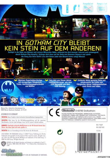 LEGO Batman - Nintendo Wii video game collectible [Barcode 883929044320] - Main Image 2