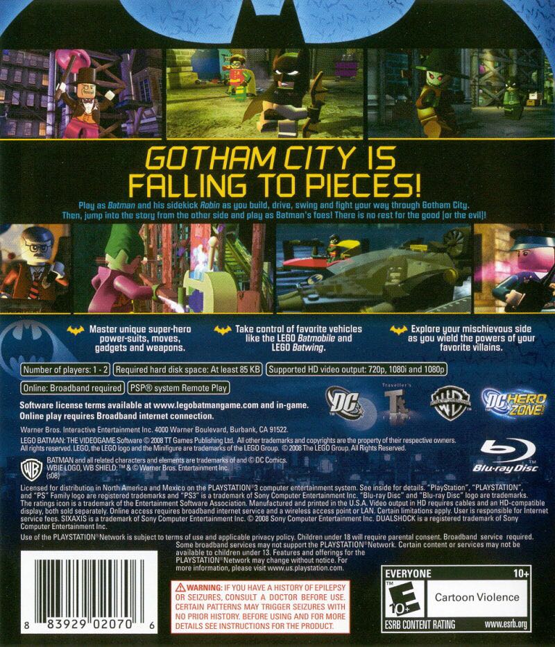 LEGO Batman 1 - Sony PlayStation 3 (PS3) (WB Games - 2) video game collectible - Main Image 2