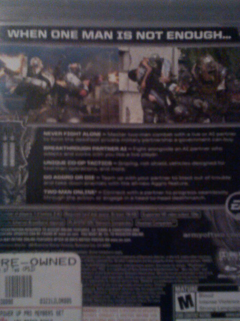 Army Of Two - Sony PlayStation 3 (PS3) video game collectible - Main Image 2