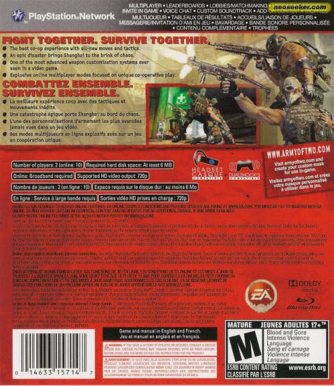 Army Of Two - Sony PlayStation 3 (PS3) video game collectible - Main Image 2
