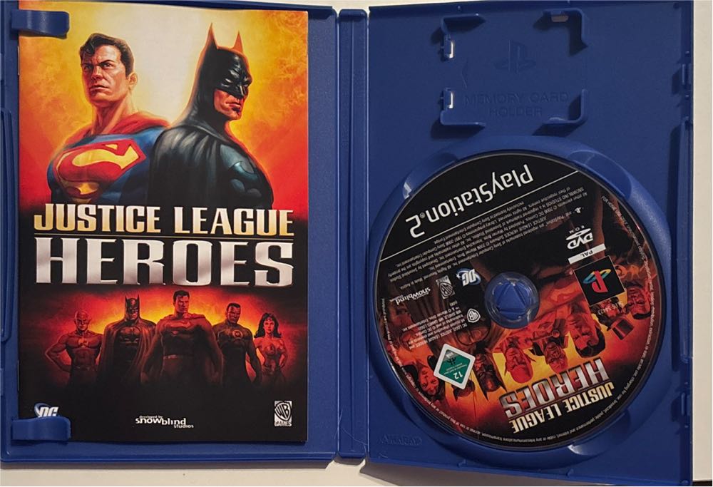 Justice League Heroes Sealed - Sony PlayStation 2 (PS2) video game collectible [Barcode 5021290027688] - Main Image 3