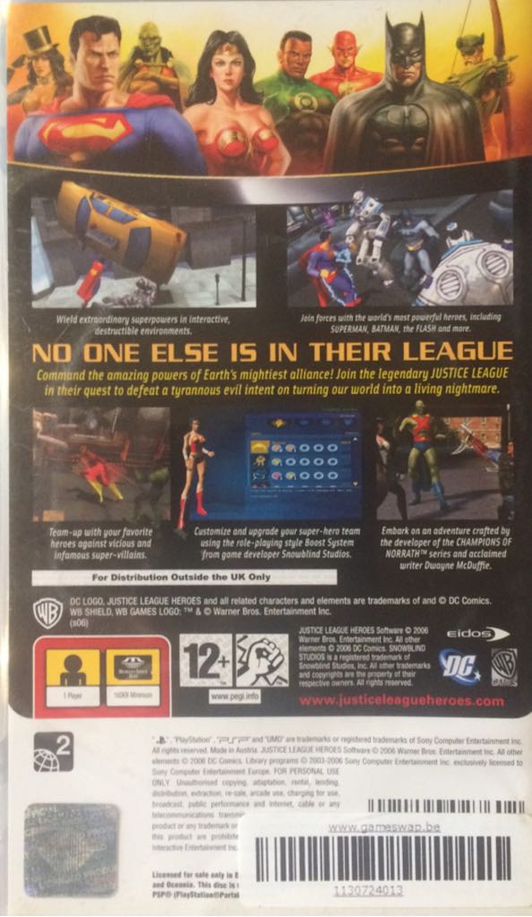 Justice League Heroes - Sony PlayStation Portable (PSP) (WB Games - 1) video game collectible - Main Image 2