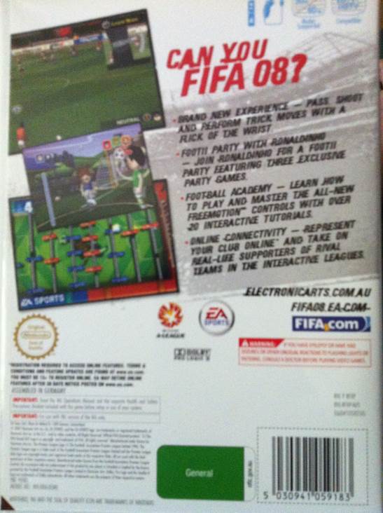 FIFA 08 - Nintendo Wii (1) video game collectible [Barcode 5030941059183] - Main Image 2