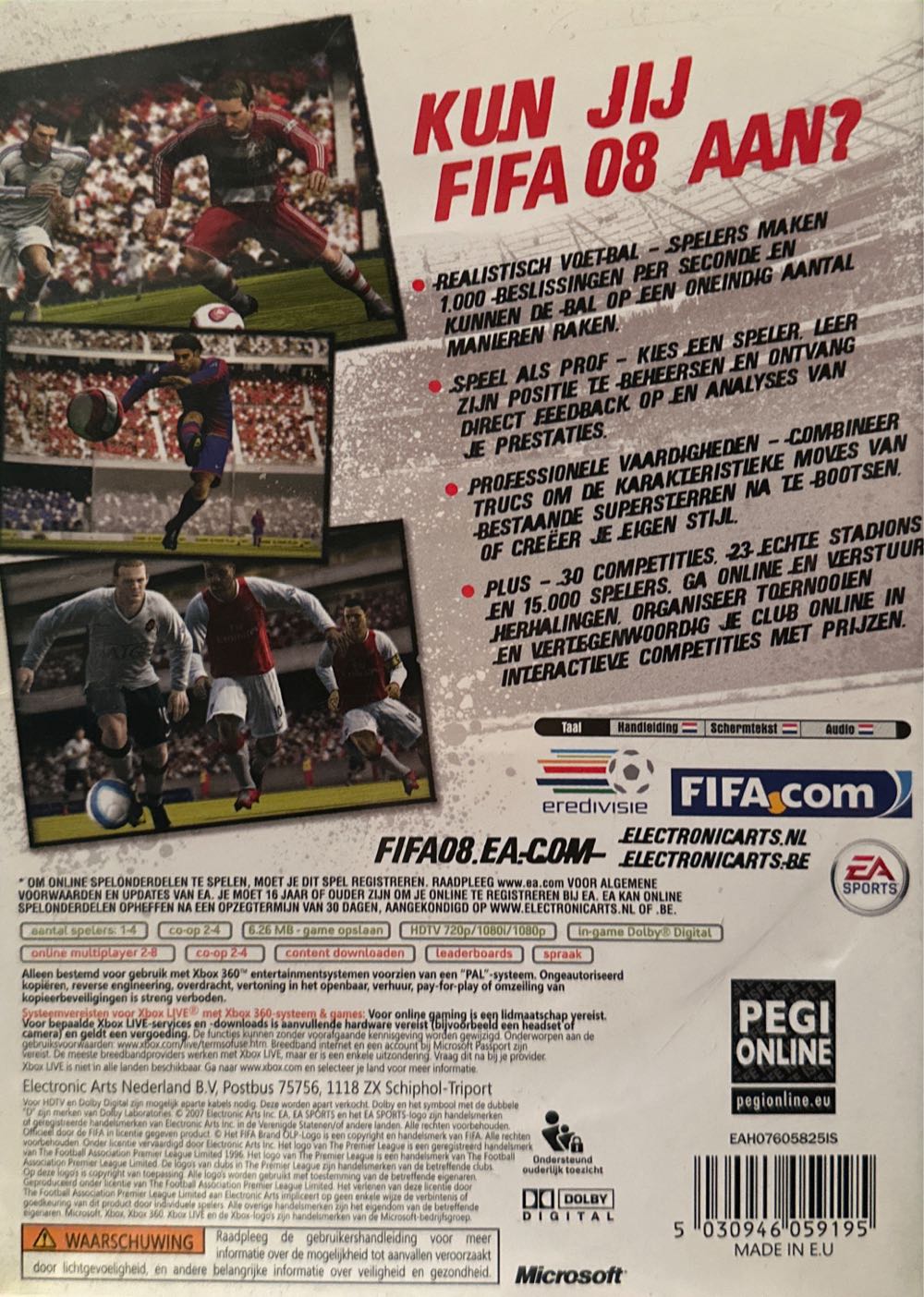 FIFA 8 - Microsoft Xbox 360 (EA Swiss - 1-4) video game collectible [Barcode 5030946059195] - Main Image 2