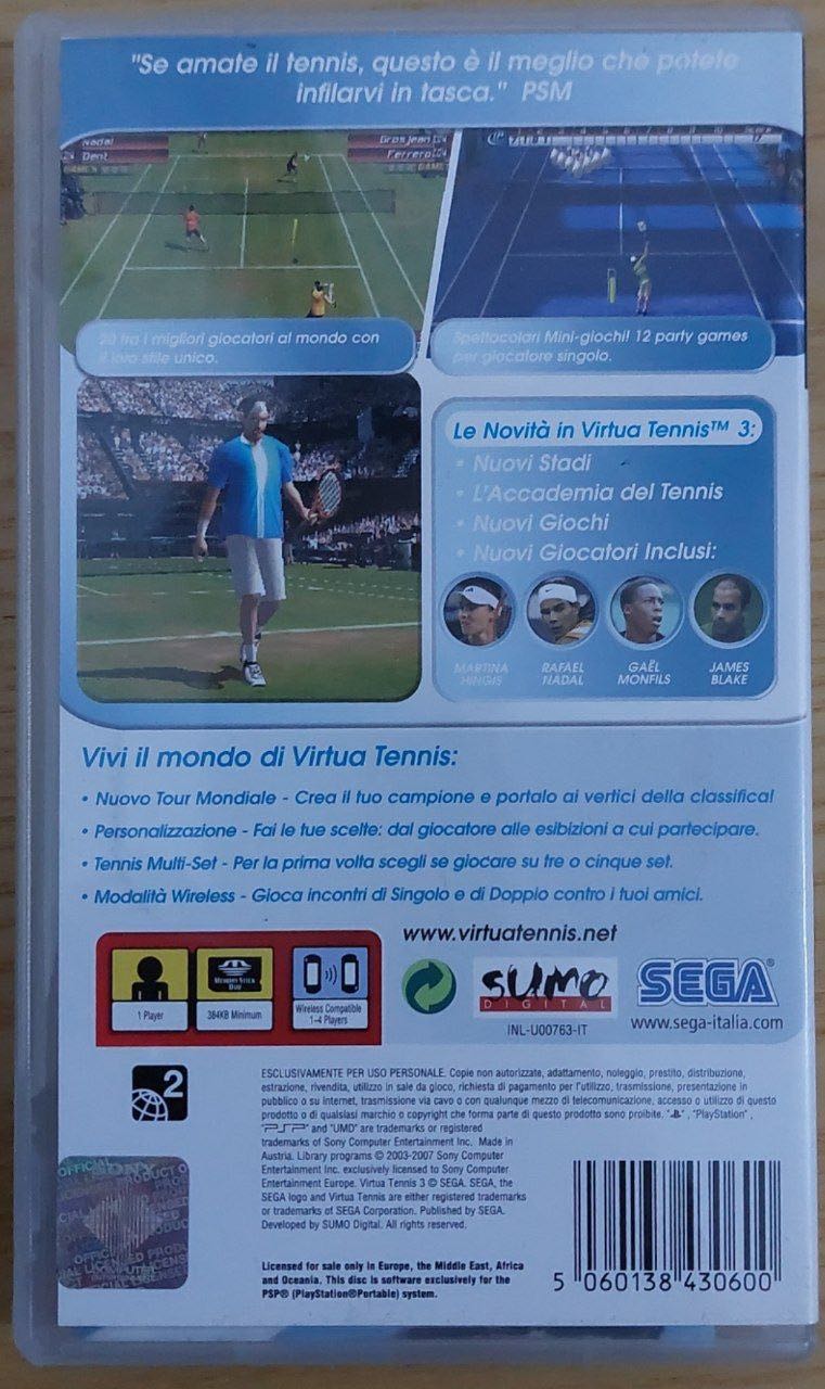 Virtua Tennis 3 - Sony PlayStation Portable (PSP) video game collectible [Barcode 5060138430600] - Main Image 2
