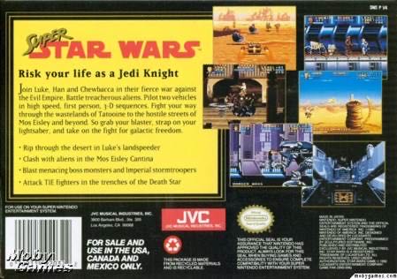 Super Star Wars - Nintendo Super Nintendo Entertainment System (SNES) (JVC Musical Industries - 1) video game collectible - Main Image 2