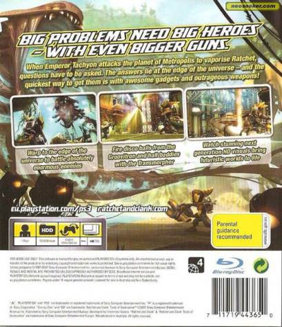 Ratchet and Clank: Tools of Destruction - Sony PlayStation 3 (PS3) (Sony Computer Entertainment - 1) video game collectible [Barcode 711719443551] - Main Image 2
