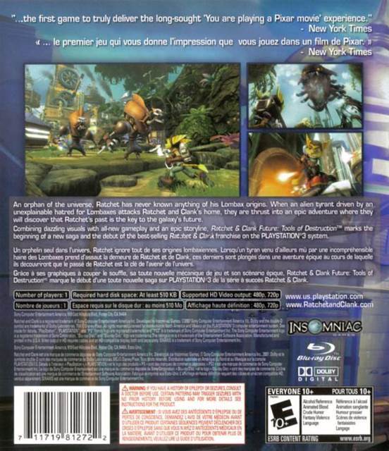 Ratchet and Clank: Tools of Destruction - Sony PlayStation 3 (PS3) video game collectible - Main Image 2