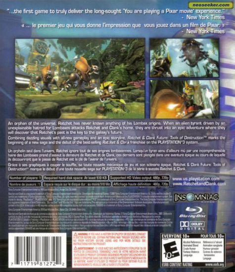 Ratchet and Clank: Tools of Destruction - Sony PlayStation 3 (PS3) video game collectible - Main Image 2