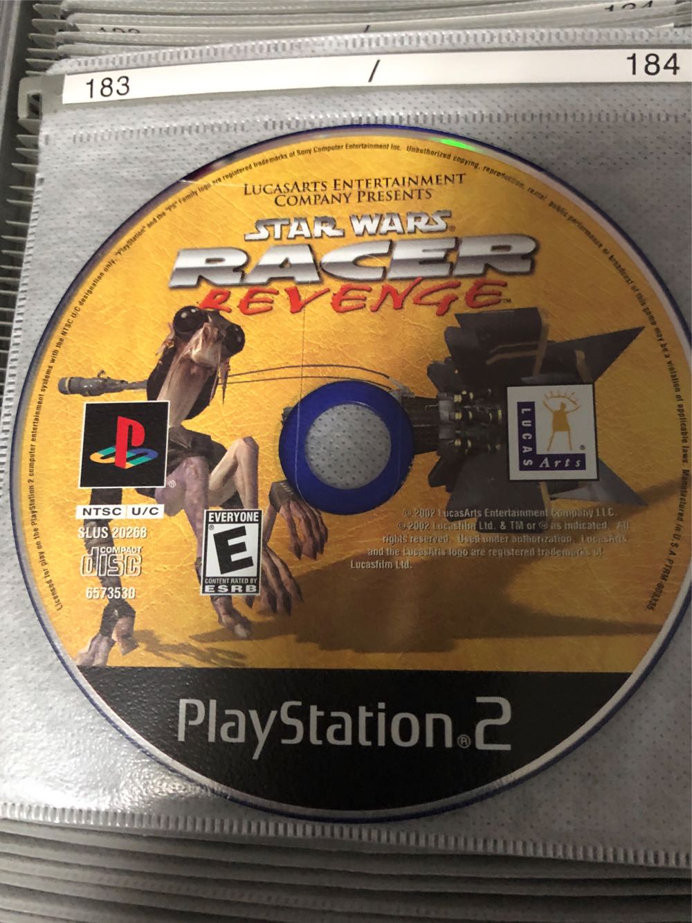 Star Wars Racer: Revenge - Sony PlayStation 2 (PS2) (Lucas Arts - 2) video game collectible [Barcode 19770714] - Main Image 4