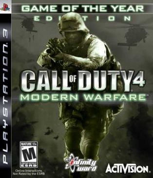 Call of Duty 4: Modern Warfare (Game of The Year Edition) - Sony PlayStation 3 (PS3) (Activision - 4) video game collectible [Barcode 047875834019] - Main Image 1