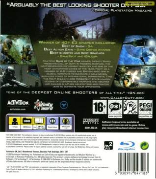 Call Of Duty 4: Modern Warfare - Microsoft Xbox 360 (Activision - 4) video game collectible [Barcode 047875840799] - Main Image 2