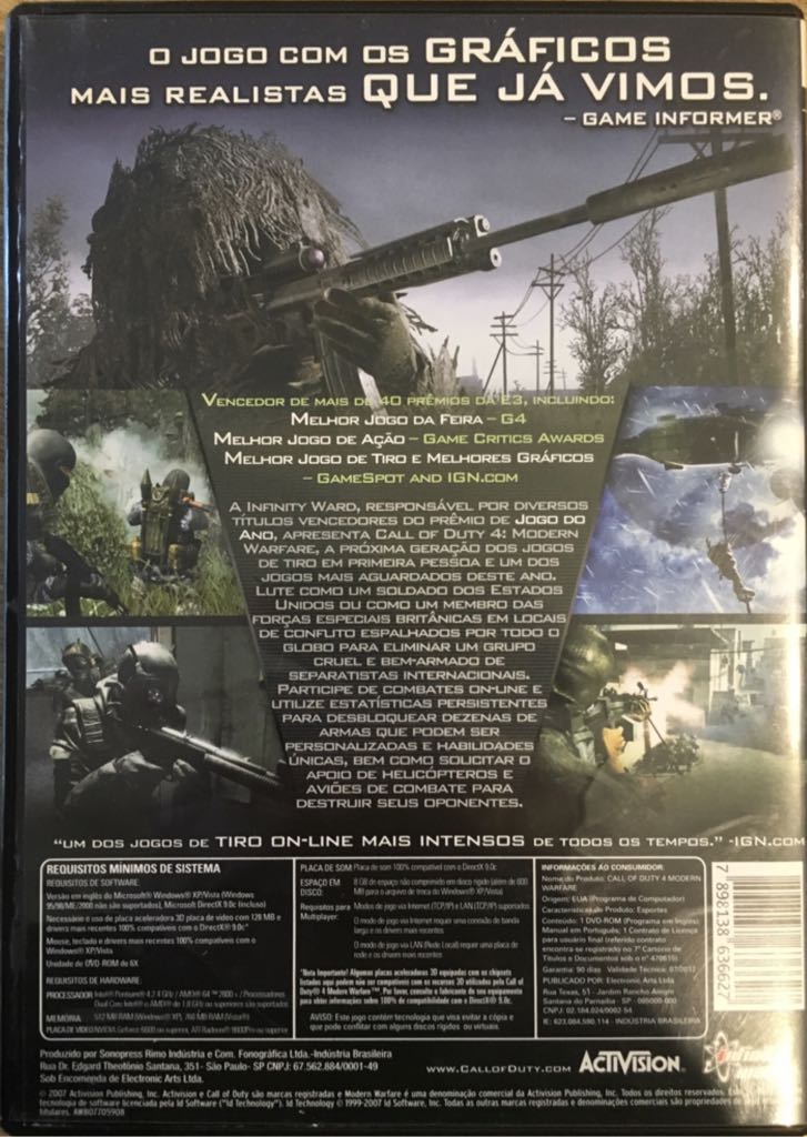 Call Of Duty 4: Modern Warfare  (Activision - 1-4) video game collectible [Barcode 7898138636627] - Main Image 2