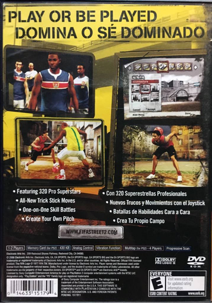 FIFA Street 2 - Sony PlayStation 2 (PS2) (Ea Sports - 2) video game collectible [Barcode 014633151794] - Main Image 2
