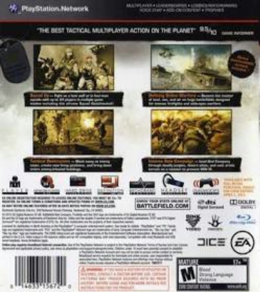 Battlefield: Bad Company 2 - Sony PlayStation 3 (PS3) (Electronic Arts - 25) video game collectible [Barcode 5030941075756] - Main Image 2