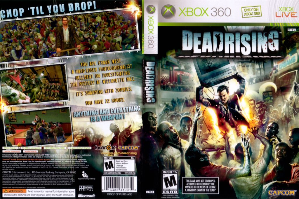 Dead Rising  - Microsoft Xbox 360 (1-2) video game collectible - Main Image 2