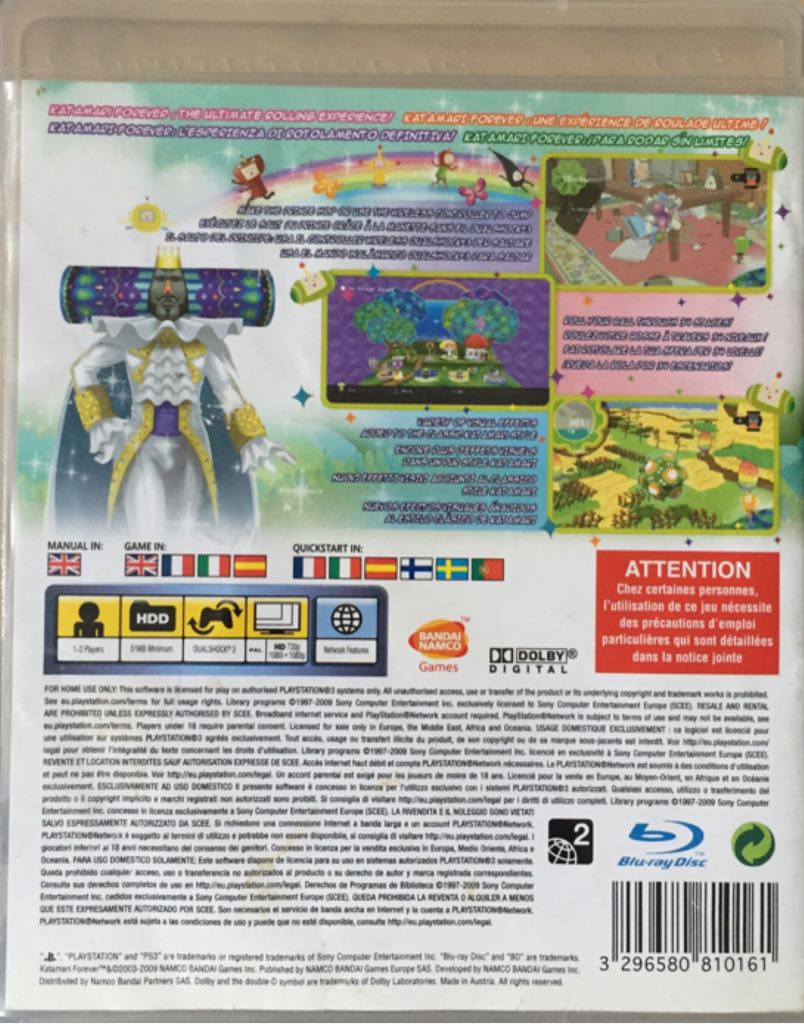 Katamari Forever - Sony PlayStation 3 (PS3) (Namco Bandai - 2) video game collectible [Barcode 3296580810161] - Main Image 2
