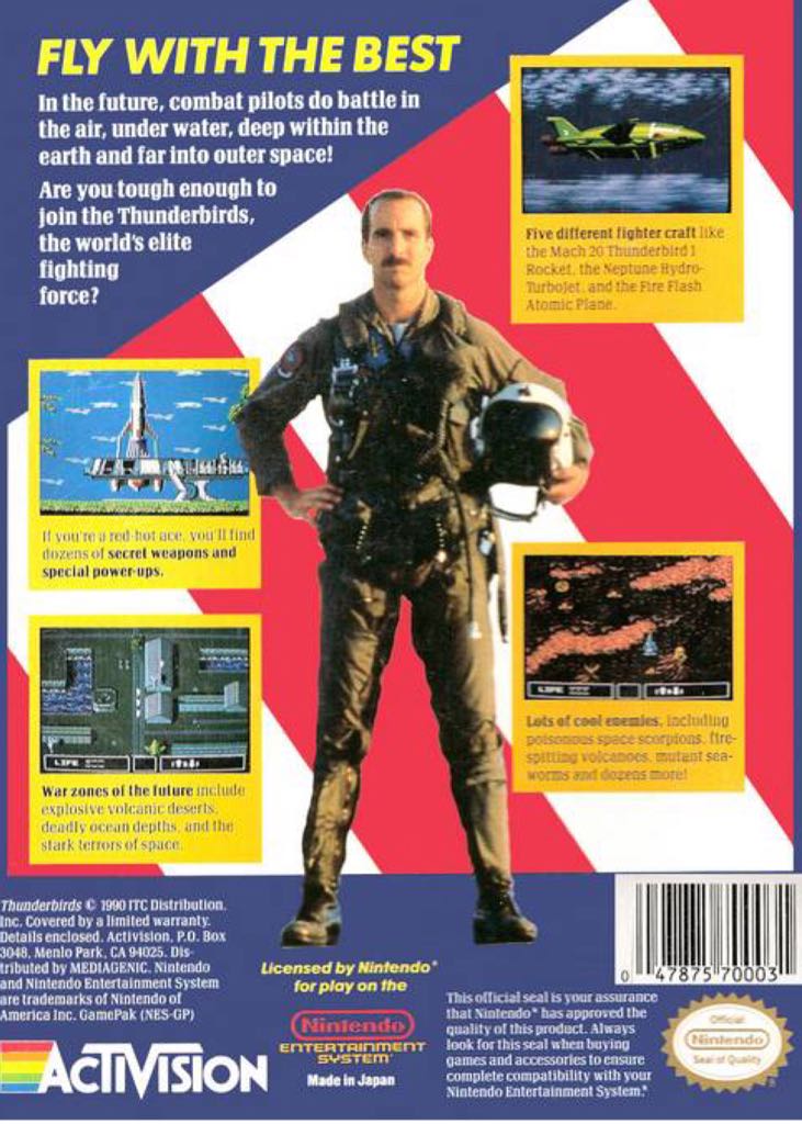 Thunderbirds - Nintendo Entertainment System (NES) (Activision - 1) video game collectible - Main Image 2