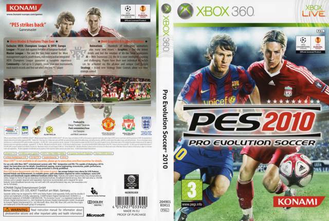 Pro Evolution Soccer 2010 - Microsoft Xbox 360 (Konami - 4) video game collectible [Barcode 4012927033920] - Main Image 2