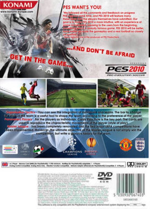 Pro Evolution Soccer 2010 - Sony PlayStation 2 (PS2) video game collectible [Barcode 4012927122976] - Main Image 2