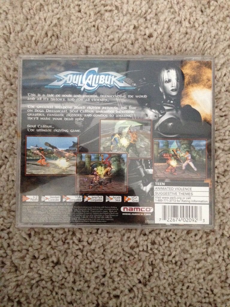 Soul Calibur JP Version - Sega Dreamcast video game collectible [Barcode 111215181283] - Main Image 2