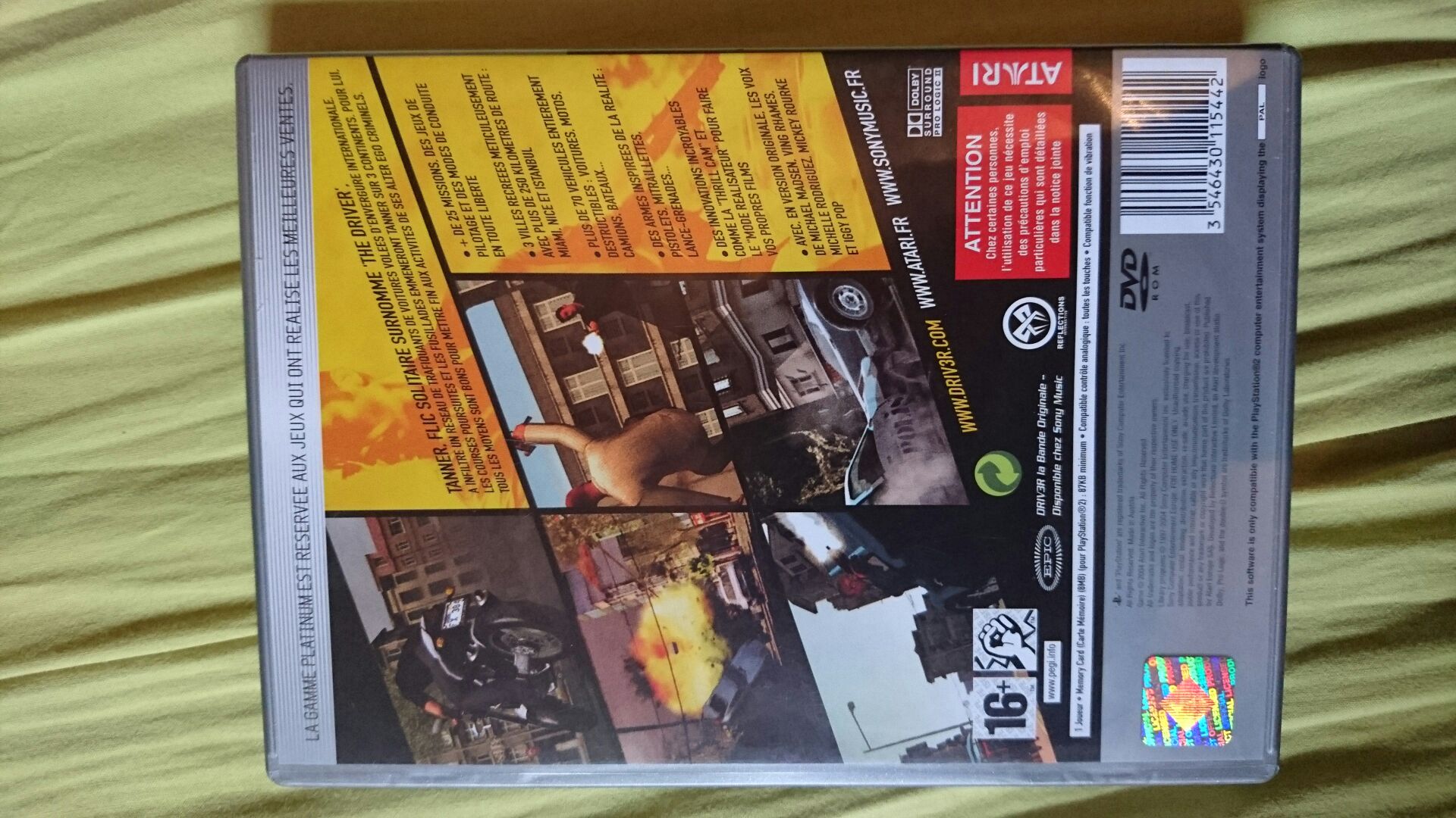 DRIVER 3 - Sony PlayStation 2 (PS2) video game collectible - Main Image 2