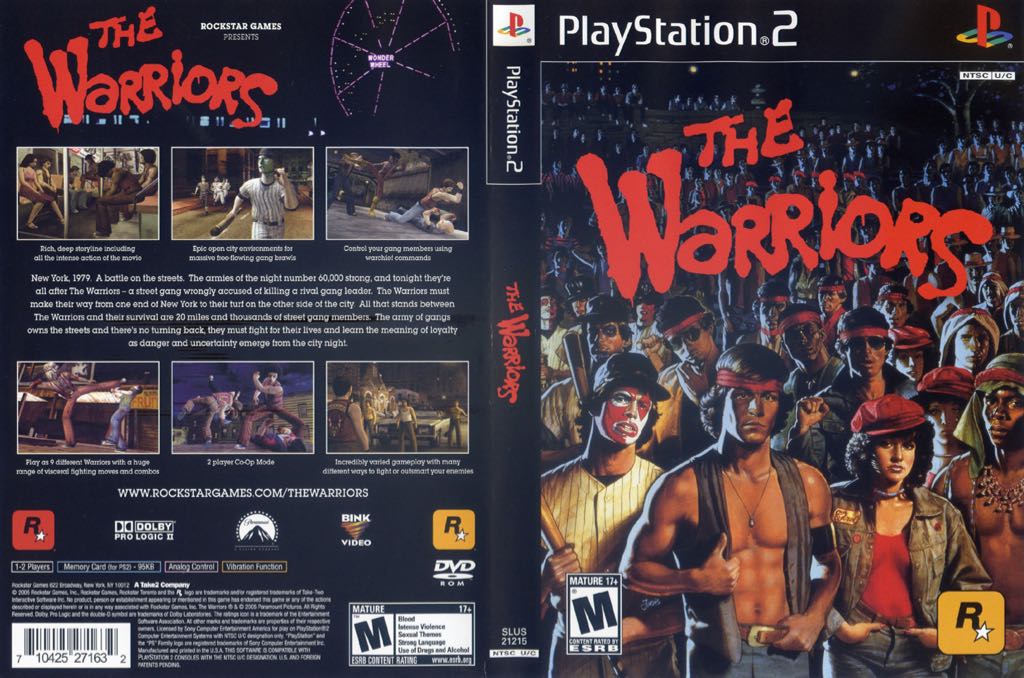 The Warriors - Sony PlayStation 2 (PS2) (Rockstar Games - 2) video game collectible [Barcode 5026555280853] - Main Image 2