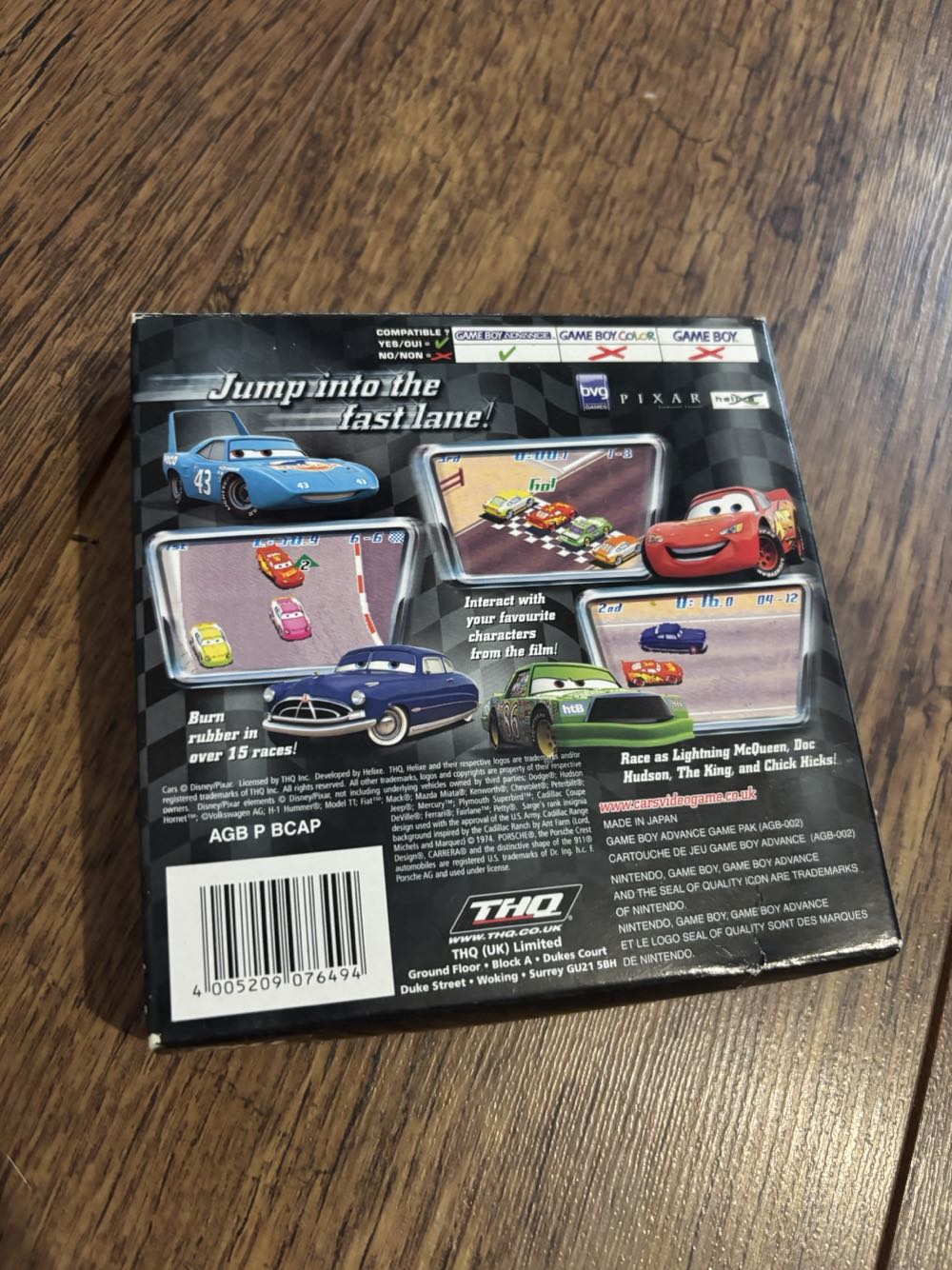 Cars - Nintendo Game Boy Advance (GBA) video game collectible [Barcode 4005209076494] - Main Image 2
